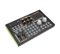 Mixer Audio da Gioco, Mixer PC RGB, Supporto Scheda Audio Live Microfono a Condensatore 48 V, Luci Colorate, Supporta 12 Tipi di Effetti Sonori Elettrici e 20 Effetti Sonori