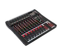 Mixer audio da studio a 8 canali, console di mixaggio digitale Bluetooth USB, console di mixaggio del suono, controller del suono, per casa, KTV, lingua universitaria, bar