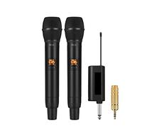 Mixer audio, di microfono wireless Dual Handhell Mic con ricevitore ricaricabile portatile for il discorso della chiesa karaoke
