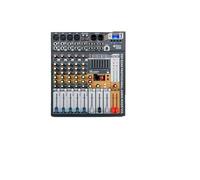 Mixer audio, EVA 6/8/12 canali mixer dj console con alimentazione phantom 48V USB Bluetooth for la registrazione sul palco Per studio karaoke(EVA 6 Channel)