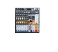 Mixer audio, EVA 6/8/12 canali mixer dj console con alimentazione phantom 48V USB Bluetooth for la registrazione sul palco Per studio karaoke(EVA 8 Channel)