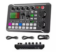 Mixer audio, F998 Scheda audio live Mixer DJ Cambia voce Amplificatore mixer Bluetooth
