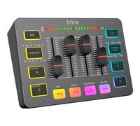 Mixer Audio Fifine AmpliGame SC3 XLR RGB USB-C Nero PC Mac