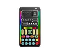 Mixer audio, I9 Cambia voce Mini Schede audio live compatibili con Bluetooth a effetti multipli Portatile ultrasottile