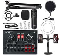 Mixer audio, Interfaccia audio con DJ Mixer e scheda, live set v8x BM800 Microfono Computer Registrazione del cellulare K Song Set(17)