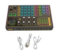 Mixer audio, interfaccia audio con mixer DJ effetti scheda audio live e cambia voce, apparecchiature di registrazione podcast