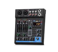Mixer audio, Interfaccia professionale a 4 canali Mini Mixer Scheda audio USB Alimentazione Phantom 48V Studio Registrazione DJ Console per karaoke in studio