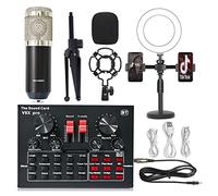 Mixer audio, Kit microfono condensatore V8 Scheda audio live BM800 Microfono cellulare scheda universale(3)