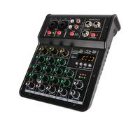 Mixer Audio M4 Canali 48V Studio Karaoke Portatile Bluetooth Console DJ Live