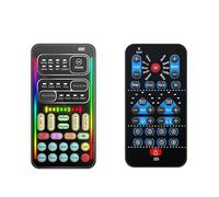 Mixer audio, Mini cambia voce da 2 pezzi, schede audio live compatibili con Bluetooth a effetti multipli, portatili e ultrasottili