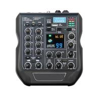 Mixer Audio, Mini console di missaggio a 4 canali Mixer audio 24 bit 192 KHz 99 effetti DSP Bluetooth