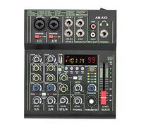 Mixer audio, Mini mixer audio a 4 canali individuale Phantom Power 99 Dsp Effetti Bluetooth USB Console di miscelazione dei record riproduzione computer(AM-AX3)