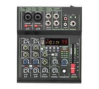Mixer audio, Mini mixer audio a 4 canali individuali +48 V Phantom Power 99 Dsp Effetti Bluetooth USB Console di miscelazione dei record riproduzione computer AM-AX3