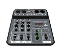 Mixer audio, Mixer 4 canali Dj Mixing Console Con Bluetooth 48V Phantom Power Monitor System Usb Per studio karaoke