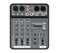 Mixer audio, Mixer a 4 canali 48V Phantom Power USB Studio Sound Mixer Bluetooth DJ Console Mixing