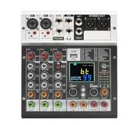 Mixer Audio, Mixer A 4 Canali Console DJ 99 Effetti 48V Mixer Audio Audio USB PC Registrazione Riproduzione For Home Party