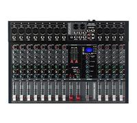 Mixer Audio, Mixer a 8/12 canali con riverbero stereo DJ per streaming live, podcasting, PC(12-channel)