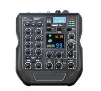 Mixer Audio, Mixer audio a 4 canali 24 bit 192 KHz 99 effetti DSP Console di missaggio Bluetooth