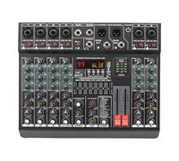 Mixer audio, Mixer Audio A 6 Canali 99 Mix Di Effetti Tavolo EQ Console Di Missaggio Audio Scrivania Riproduzione USB Registra Controller DJ 48V Mixer digitale stereo per la registrazione