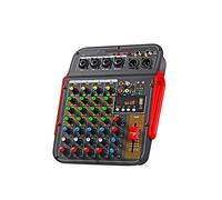 Mixer audio, Mixer audio a 6 canali DJ Consoler con Phantom a 48 V, Bluetooth, USB registrare la riproduzione, for i giochi dal vivo, insegnamento online