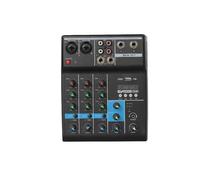 Mixer audio, Mixer audio a 6 canali, for conferenze all'aperto, USB, compatibile con Bluetooth, processore Reverb, scheda per karaoke in studio(B)