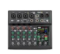 Mixer Audio Mixer Audio A 7 Canali, Console USB, DJ, Karaoke, Smartphone, Registraze Professale Su Computer, Trasmisse In Diretta A 48 V