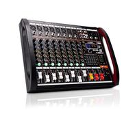 Mixer audio, Mixer audio a 8 canali Console di missaggio Computer USB Alimentatore 48V Numero for esibizioni dal vivo Professionale per karaoke in studio