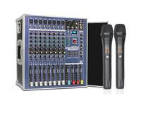 Mixer Audio, Mixer Audio Amplificato A 8 Canali Con Amplificatore Integrato Equalizzatore Di Riverbero Digitale Per Matrimoni Dal per streaming live