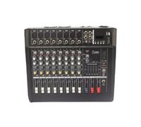 Mixer Audio, Mixer Audio Amplificatore A 8 Canali Con 16 Effetti Digitali, Dotato Di Alimentazione Phantom, Bluetooth, USB E Slot For Schede, Adatto For Palchi DJ per streaming live, podcasting, PC