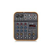 Mixer audio, Mixer Audio Fuluode V4 Console Di Missaggio Audio USB Record Computer 48V Alimentazione Phantom Ritardo Effetto Ripetizione 4 Canali USB