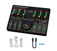 Mixer Audio, Mixer Audio Microfono A Condensatore Pacchetti Scheda Del Computer Nel Telefono K Song Supporto USB Da Tavolo Per Esterni Facile Usare per streaming live(8)