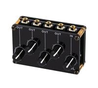 Mixer Audio, Mixer Audio Mini Stereo Line 4 Canali In 1 Uscita, Adatto Per Studi Di Registrazione, Passivo, Piccolo E Raffinato, A Basso Rumore, Per Karaoke per streaming live