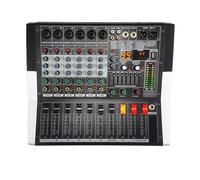 Mixer Audio, Mixer Audio Professale A 6 Canali, Potente Con Equalizzaze A 7 Bande E Interruttore USB For Palco Karaoke KTV per streaming live, podcasting, PC