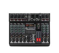 Mixer audio, Mixer audio professionale a 6 canali con 99 effetti DSP, equalizzatore a 7 bande, alimentazione phantom 48V, interfaccia USB for la registrazione per karaoke in studio