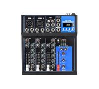 Mixer audio, Mixer audio professionale a 7 canali USB Reverb F7 Home KTV Sta Performance Live Network for PC per karaoke in studio(F4)