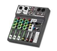 Mixer audio, Mixer Audio Professionale Console Di Missaggio Audio Mixer Compatibile Con Buona Sensibilità Registrazione USB Mini Scheda Mixer Audio DJ Processore mixer digitale DJ