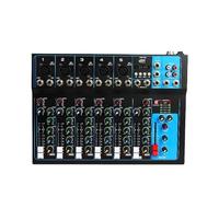 Mixer audio, Mixer audio professionale da tavolo for palco, studio dal vivo, mini mixer, console di mixaggio USB, DJ, KTV, spettacolo, 7 canali