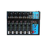 Mixer audio, Mixer audio professionale da tavolo for palco, studio dal vivo, mini mixer, console di mixaggio USB, DJ, KTV, spettacolo, 7 canali per karaoke in studio