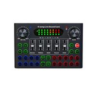Mixer Audio, Mixer Audio Professionale Scheda Audio Console Interfaccia di Scheda Audio Live Bluetooth 5.0 USB Digitale, per Streaming Stereo DJ Studio