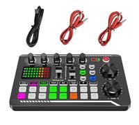 Mixer audio, Mixer audio, Scheda audio, Interfaccia audio Streaming Scheda audio dal Mic Game P, Rgb Pc Audio Interface Volume Fader, Suono personalizzato per cantare Podcast Registrazione