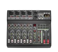 Mixer audio, Mixer DJ a 4 canali Professionale 16 DSP Mixing Console Individuale 48V Phantom Power USB Play Record Pro Sound Table per karaoke in studio