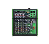 Mixer audio, Mixer DJ Console con effetto digitale 99DSP 48V Phantom Power USB MP3 for la registrazione su PC(DI-6UX 6 Channels)