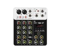 Mixer Audio Mixer Interfaccia Audio V4 Con Computer Di Registrazione USB Bluetooth, Alimentazione Phantom 48 V, Effetti Ritardo E Riproduzione, A 4 Canali