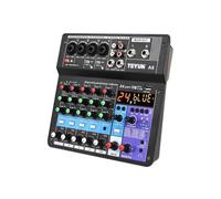 Mixer audio, Mixer portatile professionale a 6 canali, console di missaggio, ingresso computer, alimentazione 48 V, numero modello, certificazione, origine A6