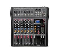 Mixer audio, Mixer professionale a 6 canali for computer, registrazione sul palco, scheda USB, toni alti e bassi, modello DJ Bluetooth