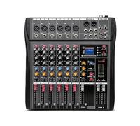 Mixer audio, Mixer Professionale A 6 Canali Registrazione Sul Palco Del Computer Scheda Audio USB Moo DJ Con Tono Alto E Basso Per studio karaoke