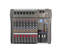 Mixer audio, Mixer professionale a 8/12 canali, console di missaggio, supporto Bluetooth, interfaccia di alimentazione USB 48 V for bar, DJ, feste(8-channel Mixer)