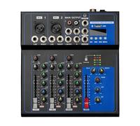 Mixer audio, Mixer professionale FD4 con 4 canali, console di mixaggio DJ portatile con interfaccia USB for le prestazioni