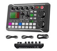 Mixer audio, Mixer professionale, scheda audio live e interfaccia con effetti mixer DJ cambio voce