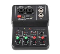 Mixer audio, Mixer Sound Board 2 Canali Mixer Prestazioni Stabili 2 Canali Compatto 48V Phantom Power for Casa